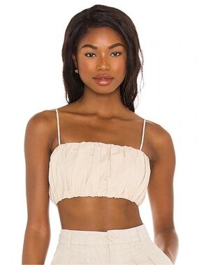 Song of Style James Linen Crop Top. Size XS.